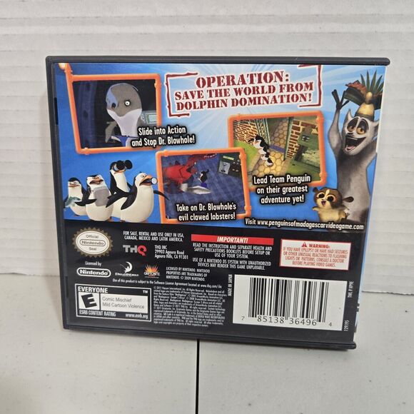 The Penguins of Madagascar: Dr. Blowhole Returns - Again (Nintendo DS, 2011) CIB - Picture 2 of 5
